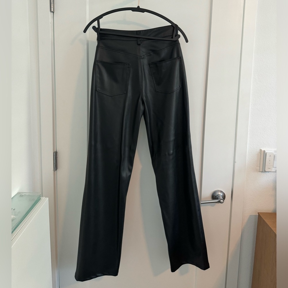 NWT | Zara | Faux Leather 90’s Wide Leg Pant - Picture 10 of 17